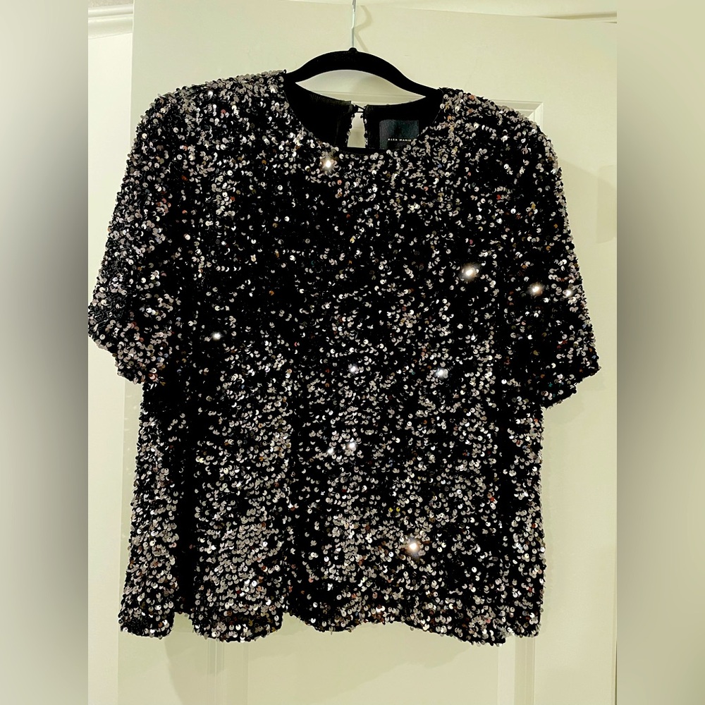 Sequin Top XL Black